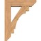 Ekena Millwork Merced Slat Smooth Bracket w/ Offset Brace, Western Red Cedar, 7 1/2"W x 28"D x 36"H BKT0806X28X36MRC06SWR - alternate 2